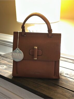 Spartina Siren Top Handle Crossbody Cognac NWT